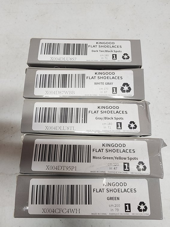 (5) Kingood Flat Shoelaces