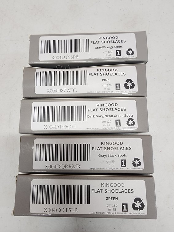 (5) Kingood Flat Shoelaces