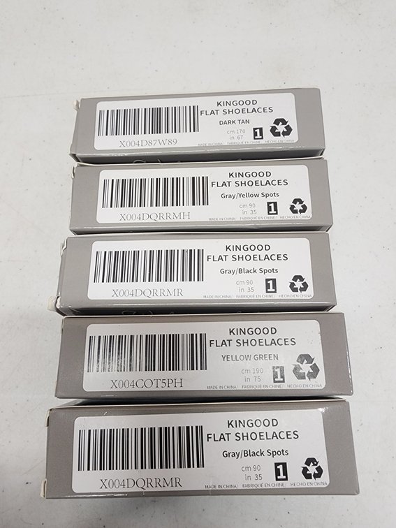 (5) Kingood Flat Shoelaces