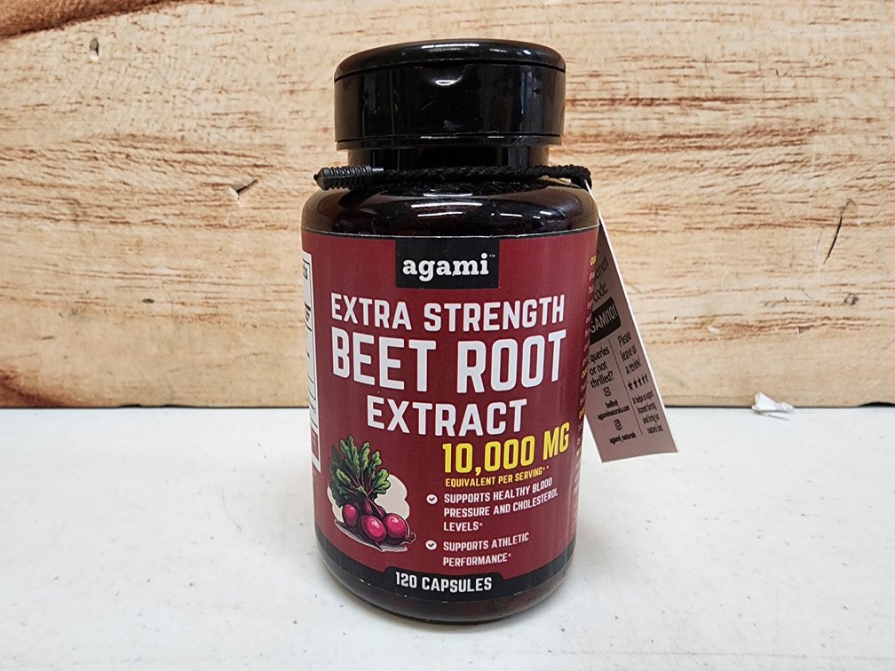 Agami Extra Strength Beet Root Extract 120 Capsules