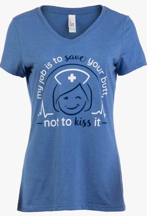 Womens S Medical Humor Graphic Tees - Funny Cute Doctor Nurse Practitioner RN PA NP V-Neck T-Shirt for Women