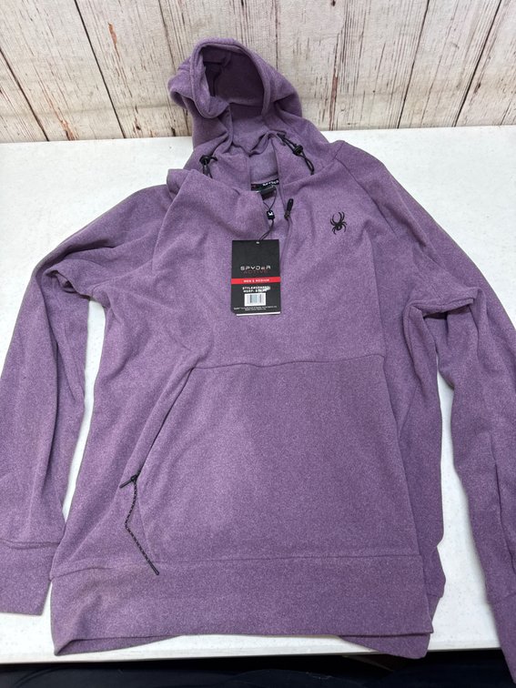 Mens M Spyder fleece 1/4 zip pull over
