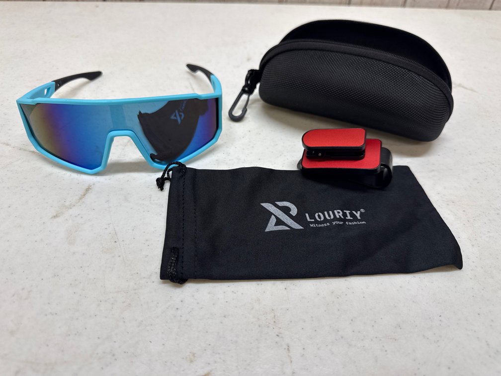 Sunglasses with visor clip