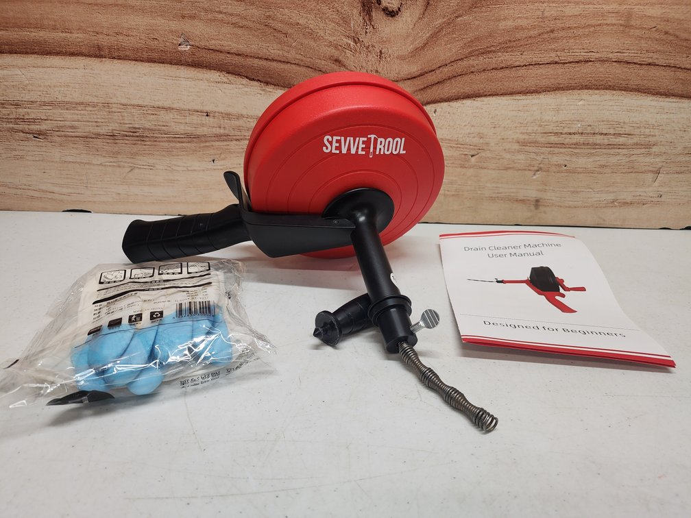 Drain Auger 33ft Sevvetrool