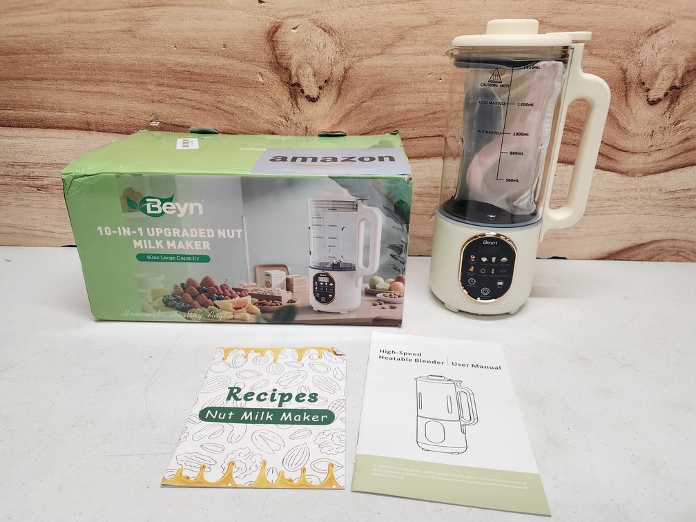 Beyn 10-in-1 Automatic Nut Milk Maker Machine, 60oz Large Capacity