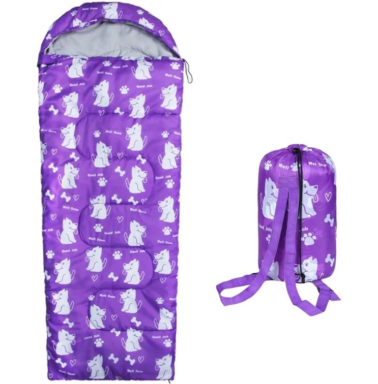 Kids Sleeping Bags - Camping Sleeping Bags with Carry Bag - Compact Sleeping Bag for Hiking, Backpacking 3 Season Warm & Cool Weather, Lightweight Waterproof Outdoor Travel for Boys Girls