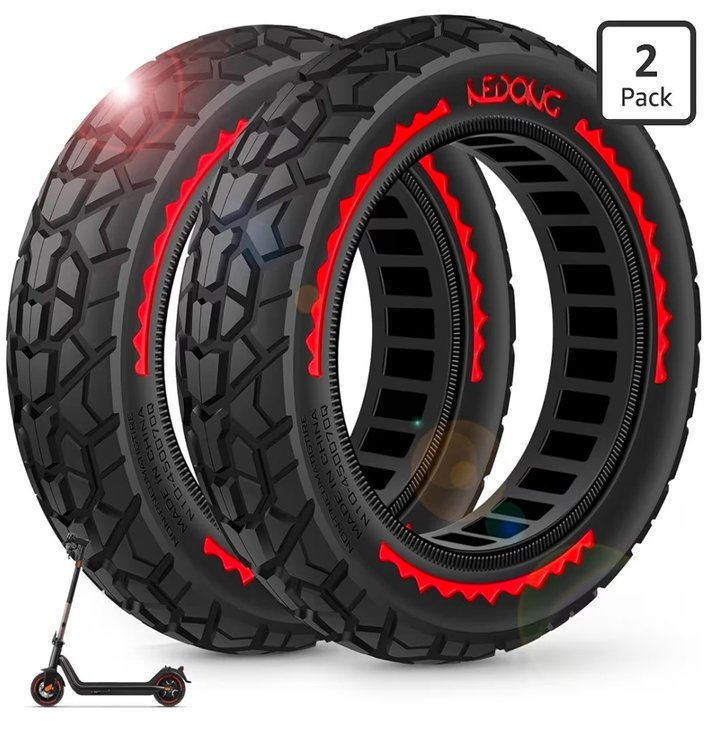 BANGTING 2PCS Upgrade 50/75-6.1 Scooter Off-road Solid Tires, 8.5x2 inches Tires Tubeless for Gotrax GXL V2/XR/APEX, 8 1/2 x2 Tire Replacement for Hiboy S2, Xiaomi 3 Lite/3/Pro 2/1s/M365
