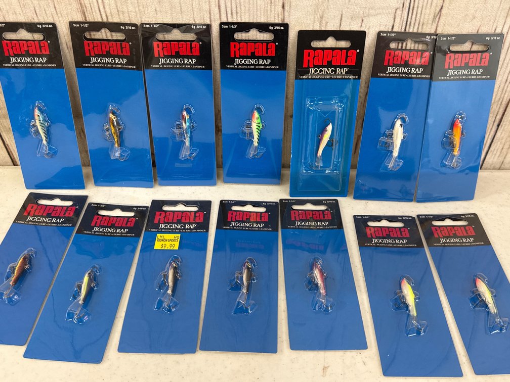 (14)  3/16oz Rapala Vertical Jigging Rap