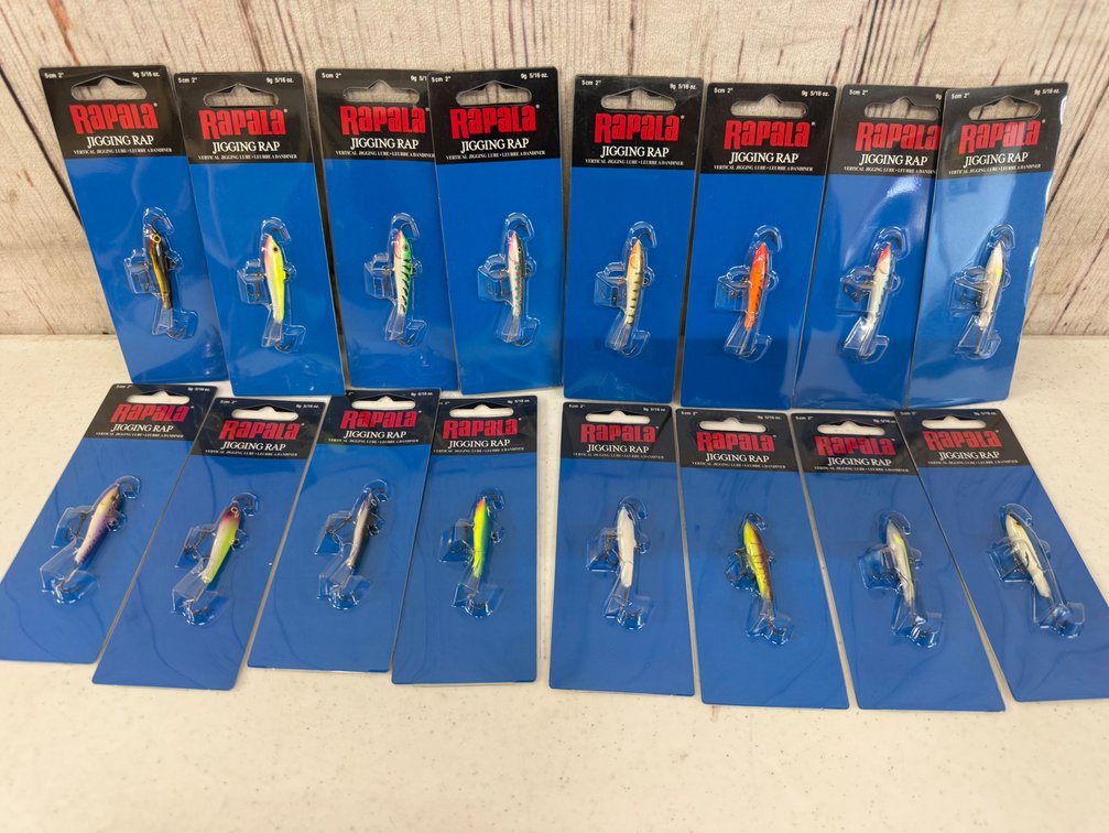 (16) 5/16oz Rapala Vertical Jigging Rap