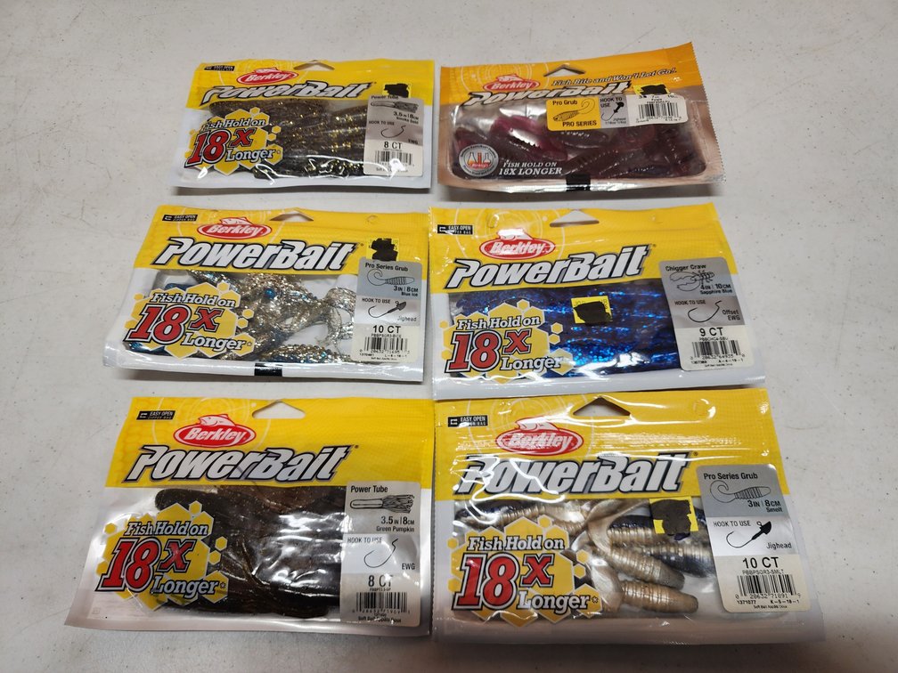 6 Berkley Powerbait
