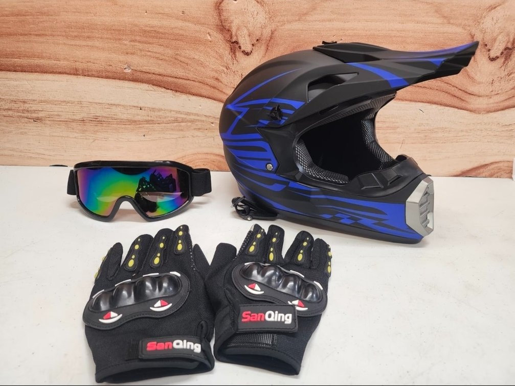 Kids ATV Helmet, Goggles , & Gloves