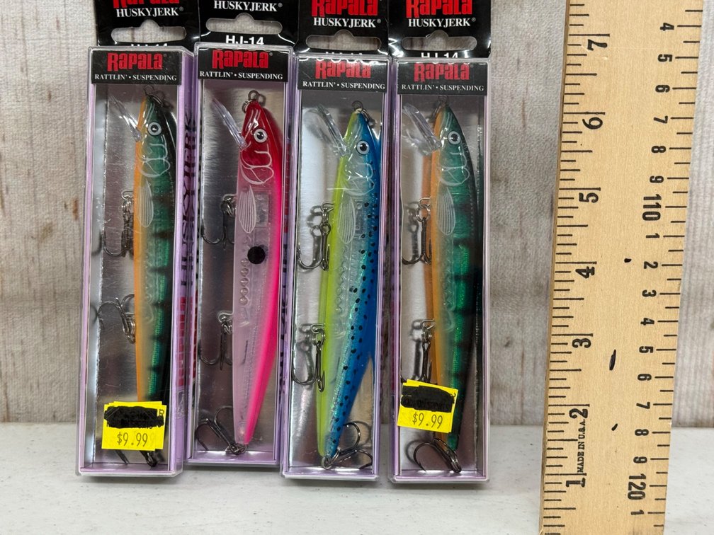 (4) Rapala Rattlin Suspended Jerk