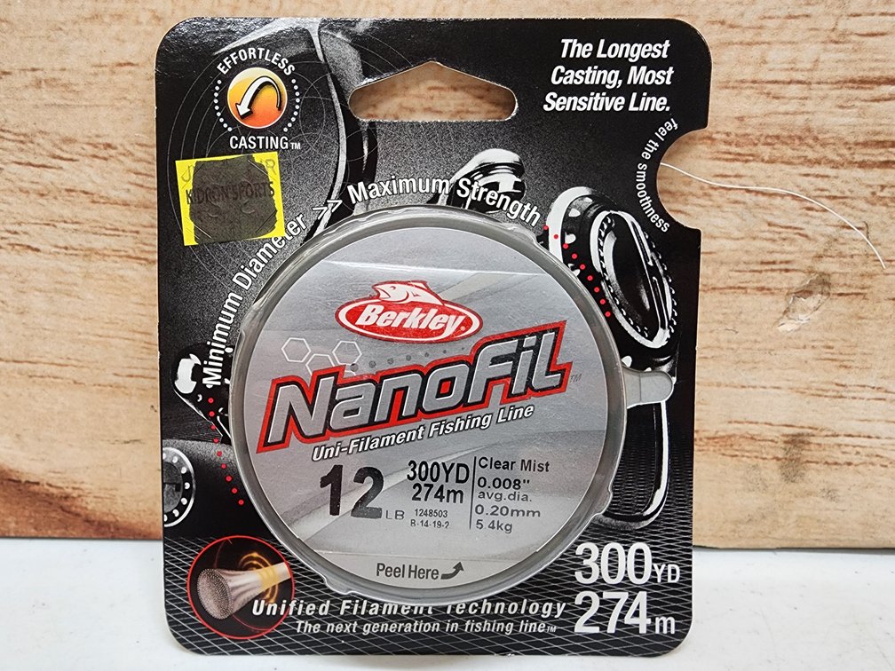 Berkley Nanofil 12lb 300yd Uni-Filament Fishing Line