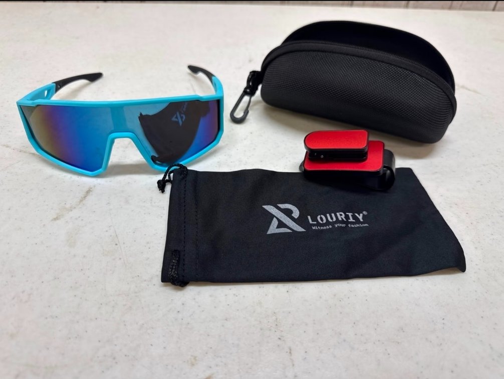 Sunglasses with visor clip