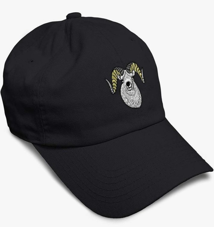 Soft Baseball Cap Dall Sheep Wildlife Wild Animals Sheep Twill Cotton Beard Dad Hats for Men & Women