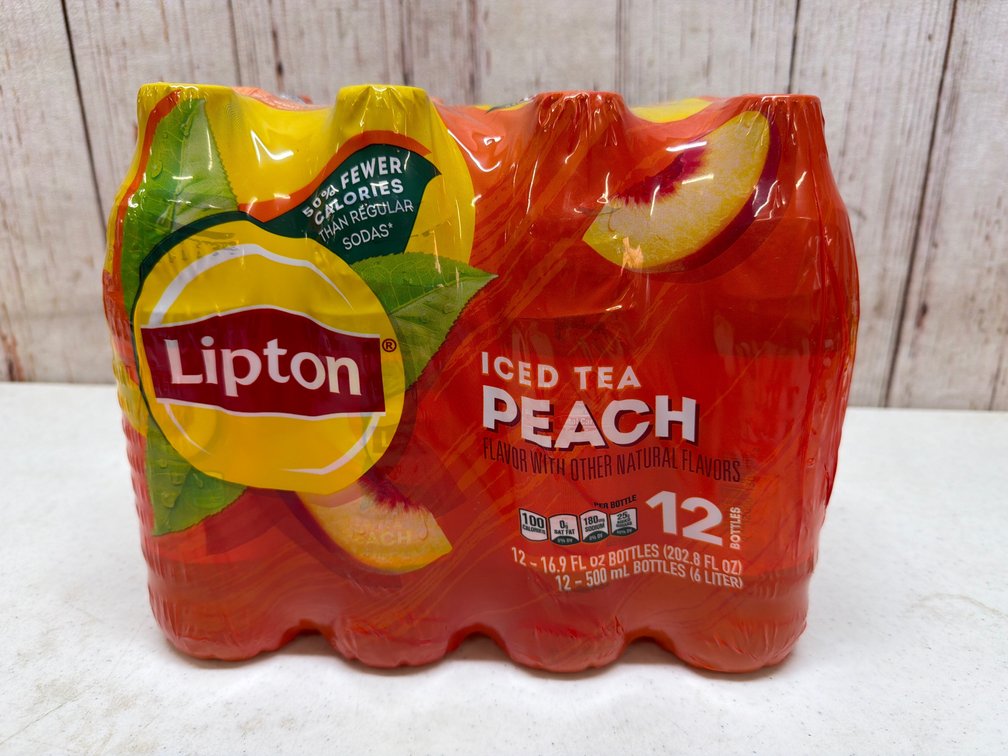 12-16.9oz peach tea
