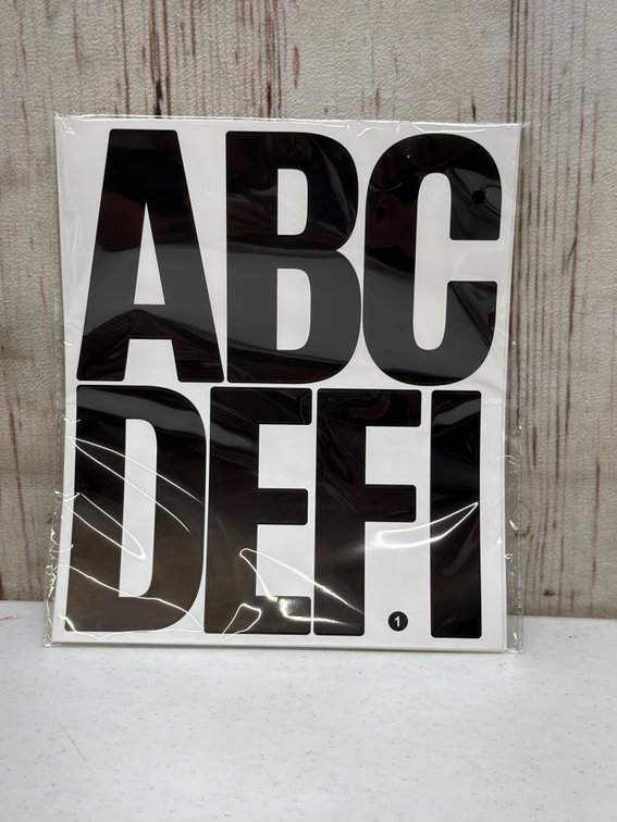 12 sheet 4” lettering full alphabet