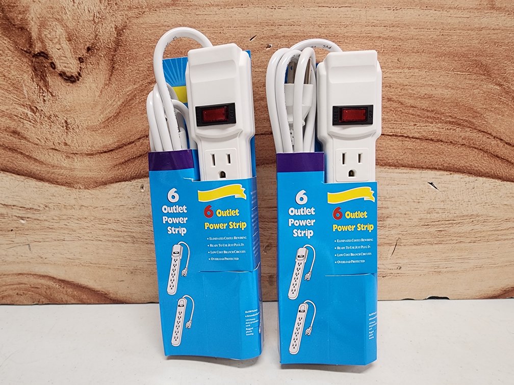 (2) 6 Outlet Power Strip