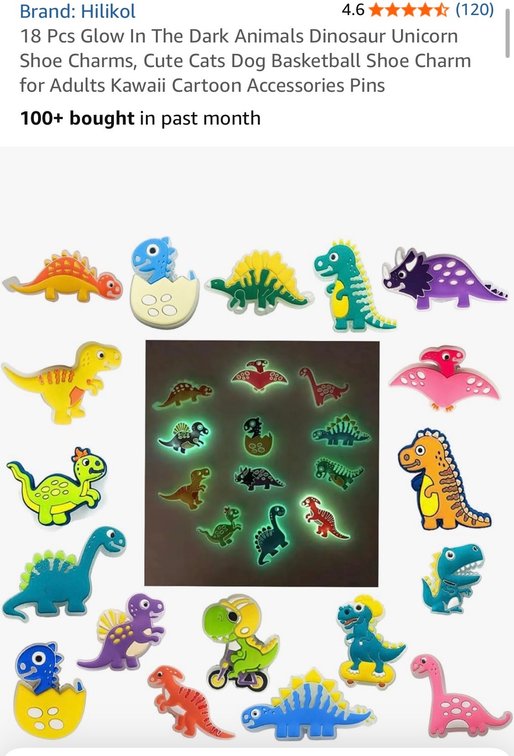 2 pack 18 Pcs Glow In The Dark Animals Dinosaur Unicorn Shoe Charms, Cute Cats Dog Basketball Shoe Charm for Adults Kawaii Cartoon Accessories Pins