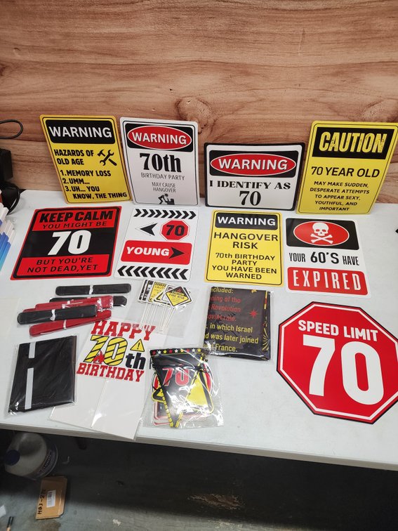 70th Birthday Party Supplies
