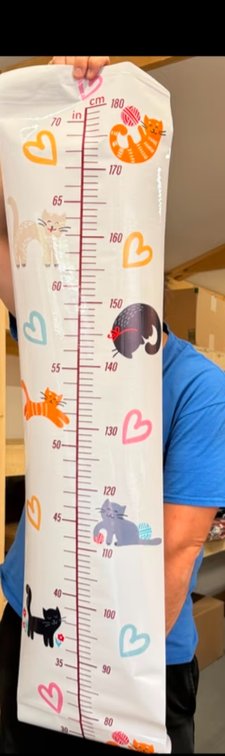 Kids growth measurement for their wall