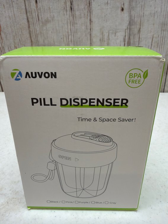 Pill dispenser (black lid)
