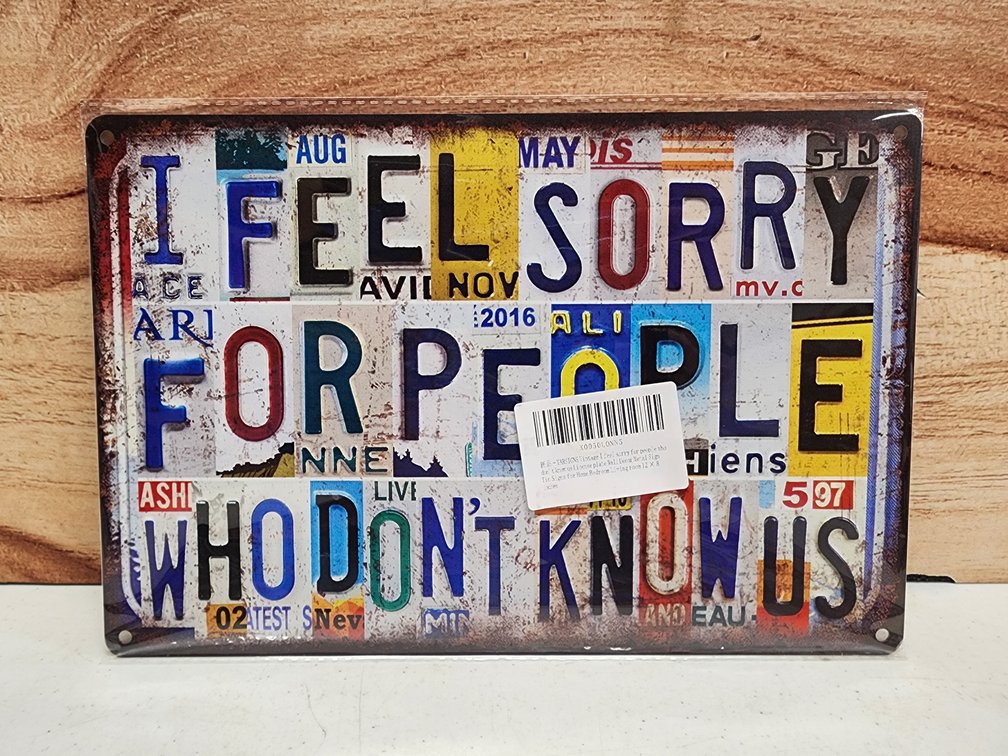 12in x 8in Metal Sign