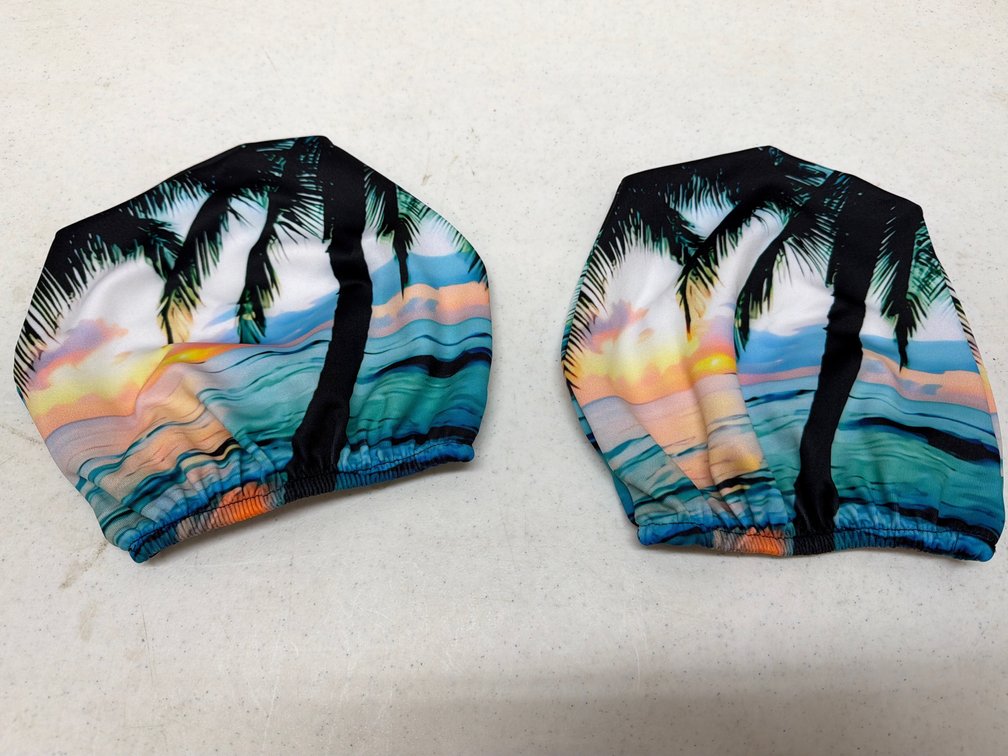 2 auto head rest covers (silky feel)