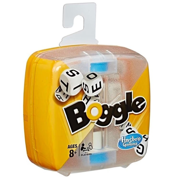 Hasbro Gaming Boggle Classic Game | Word Search Games | Ages 8+ | 1 or More Players | Portable Travel Size | Fun Family Dice Games for Adults and Kids