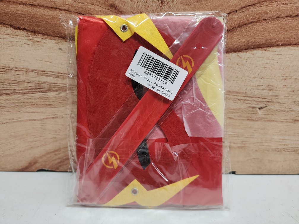 Superhero Cape and Mask for Kids Dress up Costumes Satin Red Yellow