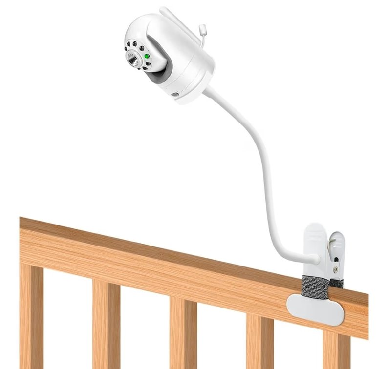AOZTSUN Flexible Clip clamp Mount Compatible with Infant Optics DXR-8 and DXR-8 PRO Video Baby Monitor Camera 15.7 inches Flexible Long Gooseneck Arm, Baby Monitors Holder for Crib Baby Camera Stand