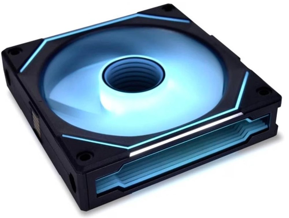 Lian Li UNI Fan SL-Infinity 120-Single Pack-ARGB Fan-Infinity Mirror-Daisy-Chain Design-Customizable Lighting Effects-One Cable Connection-Without Controller-Black-(UF-SLIN120-1B