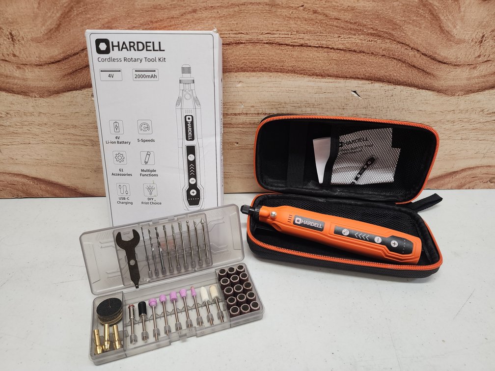 HARDELL Mini Cordless Rotary Tool, 5-Speed and USB Charging Rotary Tool Kit with 69 Accessories, Multi-Purpose 3.7V Power Rotary Tool for Sanding, Polishing, Drilling, Etching, Engraving, DIY Crafts