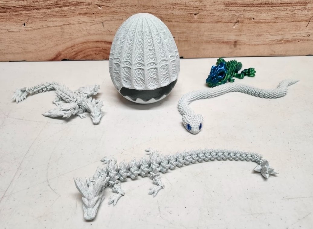 5pc 3D Print Easter Egg