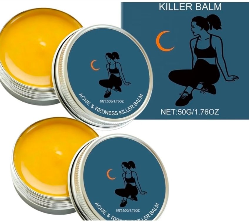 Acne and Redness Balm for Sensitive Skin, Soothing & Calming Skin Comfort Balm, Lightweight Daily Care for Blemish-Prone Skin, Non-Greasy Formula, 50g (2pcs)