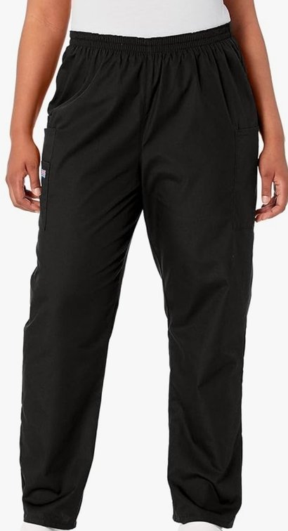 Women's M Cherokee Scrubs for Women Cargo Pant Natural Rise Tapered Pull-On Bottom with 4 Pockets , Fade Resistant Fabric - 4200