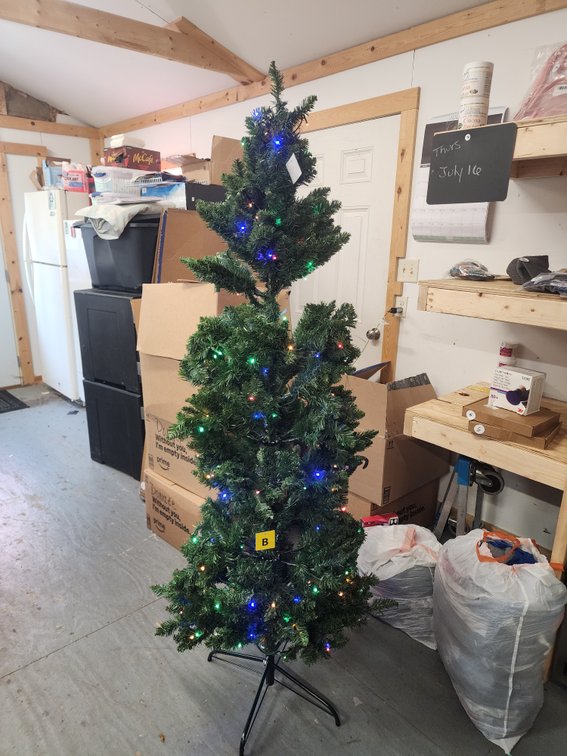 6ft Artifical Pre-lit Multi Color Christmas Tree
