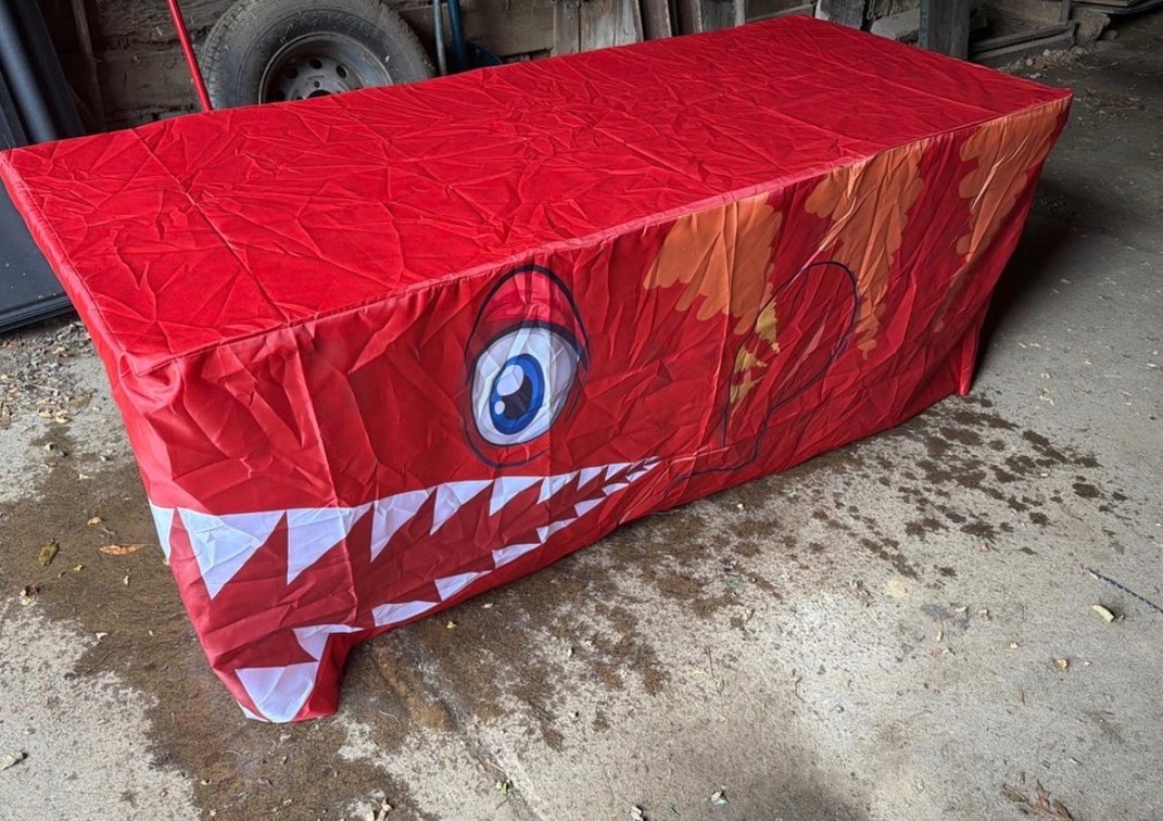 Dino 6ft table cover for birthday