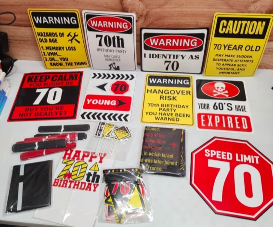 70th Birthday Party Supplies