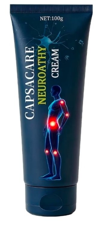 Capacare Neuropathy Relief Cream, Capsaicin, Arnica, Menthol, MSM, Glucosamine for Feet, Hands, Legs, Muscles, Joints and Waist, 100g (1pcs)