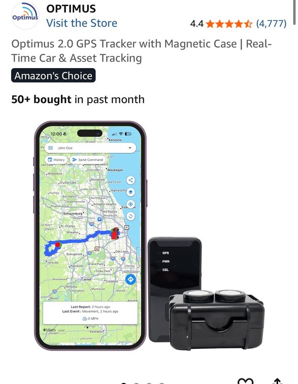 Optimus 2.0 GPS Tracker with Magnetic Case | Real-Time Car & Asset Tracking
