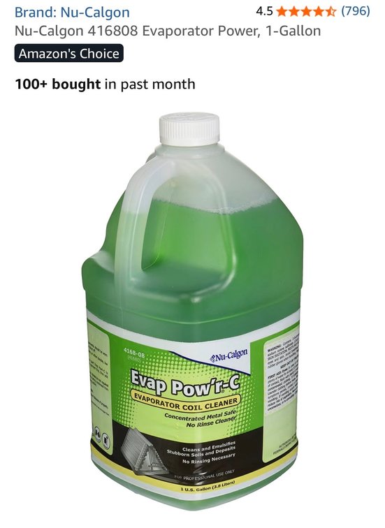 Retails $38 Nu-Calgon 416808 Evaporator Power, 1-Gallon