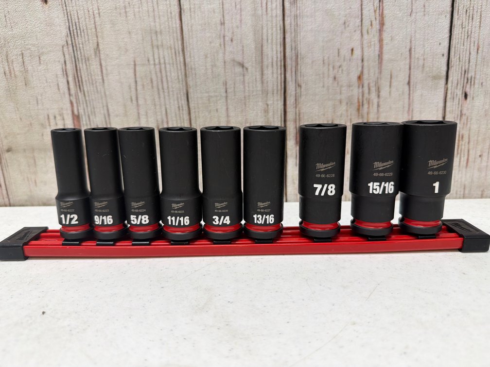 Milwaukee 1/2” sockets