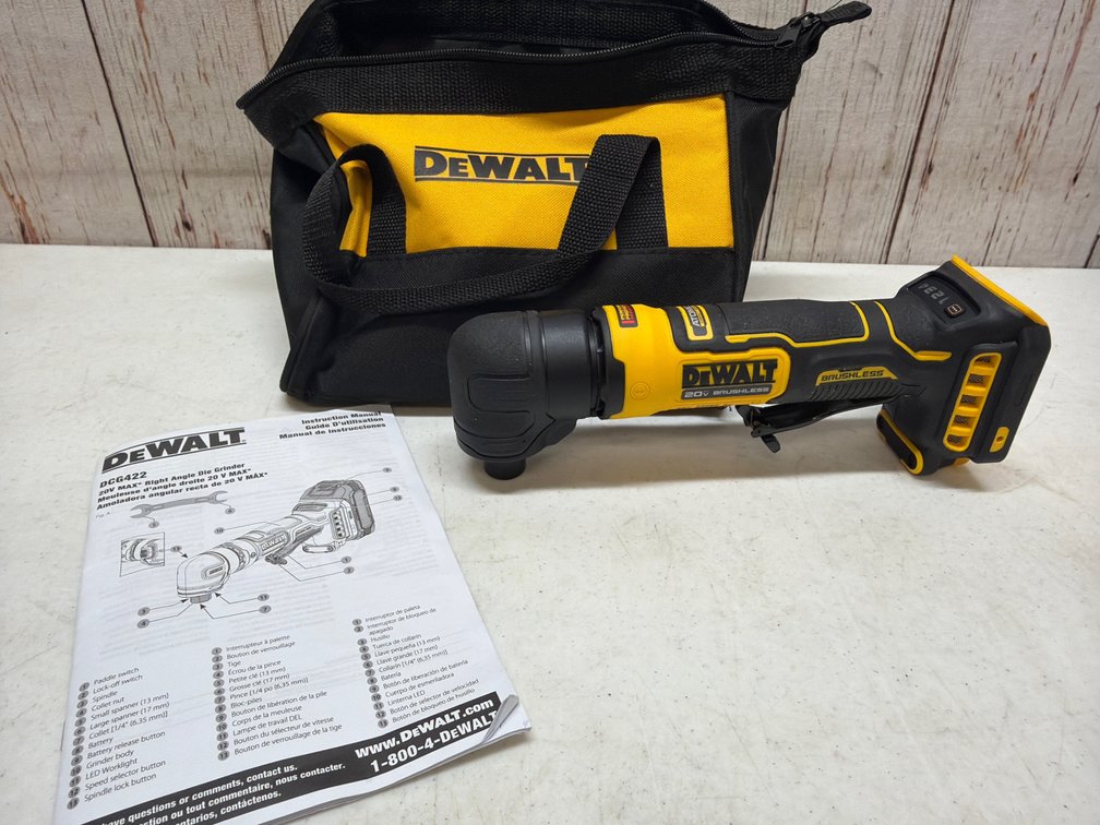 DeWalt 2 inch 20 V right angle die grinder