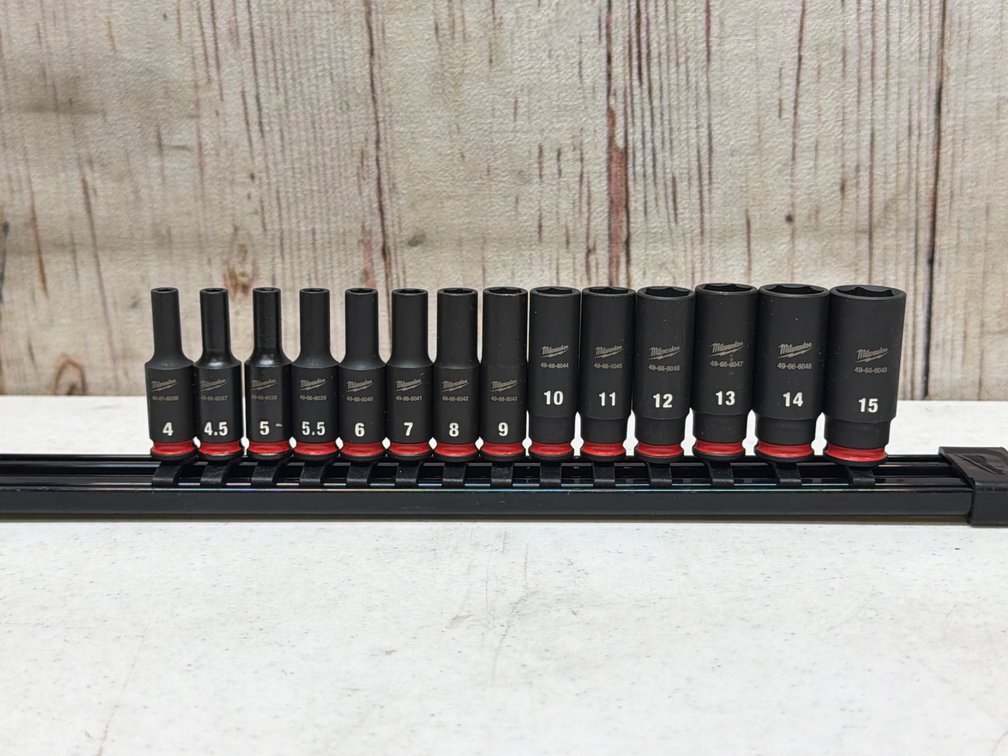 Milwaukee 1/4”  deep 4 mm through 15 mm