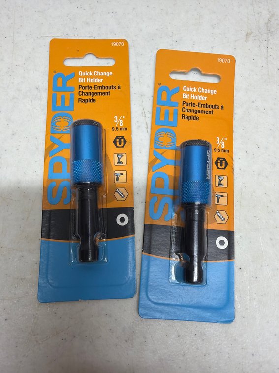 (2) Spyder quick change bit holder