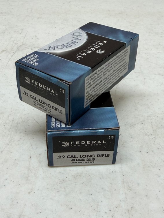 (2) Federal 50rd .22 Long 40gr.