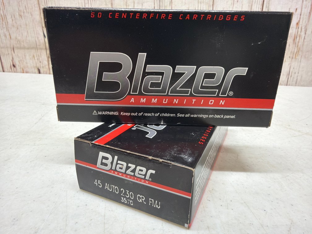 (2) 50rd Blazer .45 230gr