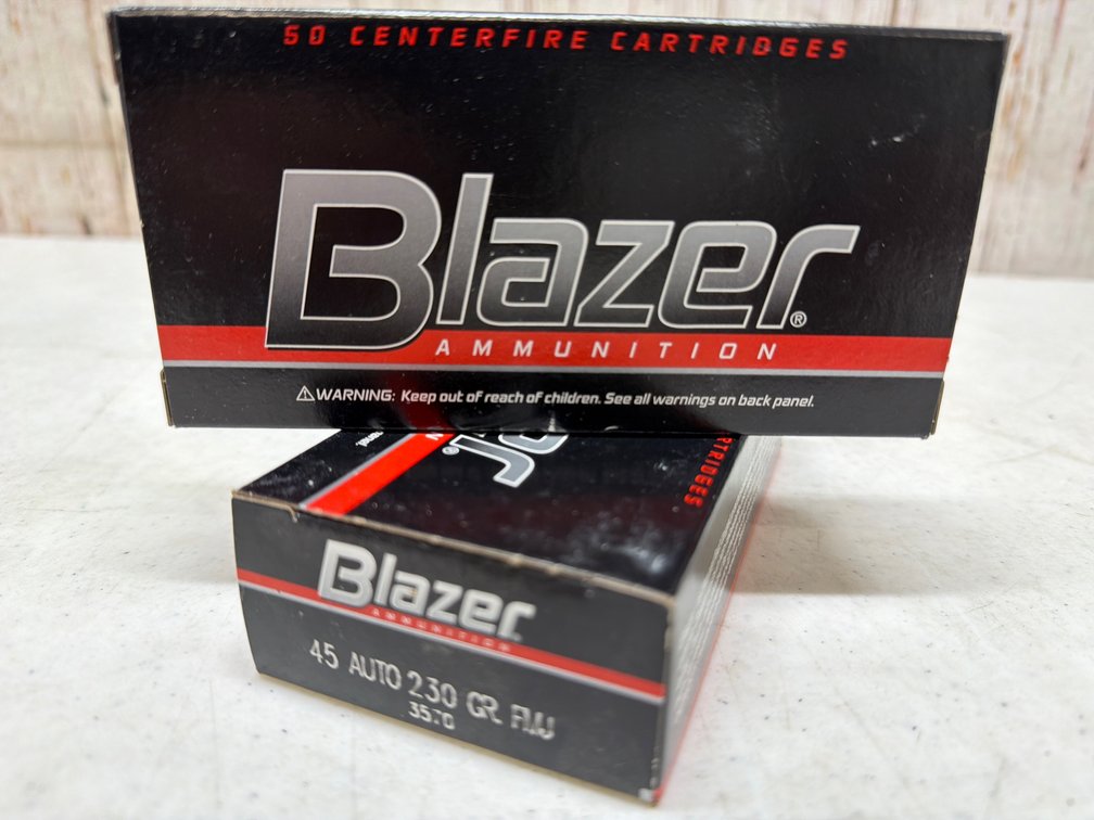 (2) 50rd Blazer .45 230gr