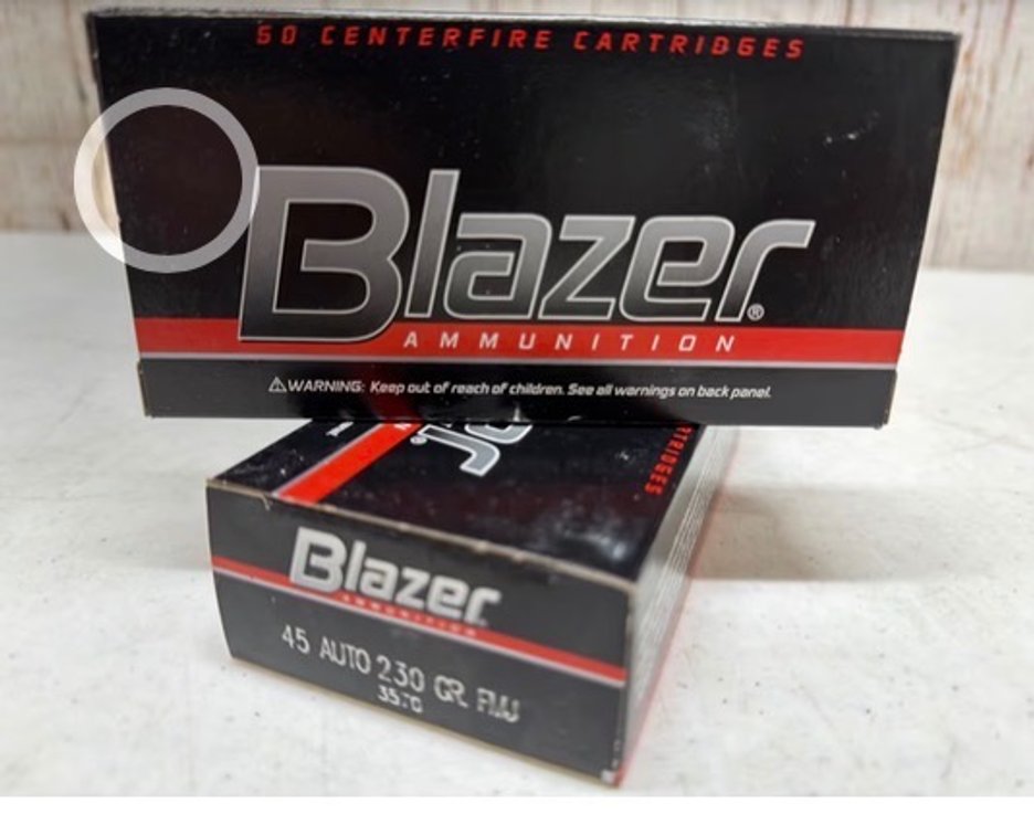 (2) 50rd Blazer .45 230gr